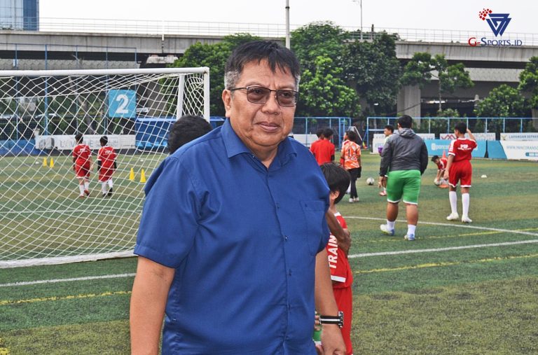Chairman PSF Group, Gede Widiade, saat berada di lapangan Pancoran Soccer Field.