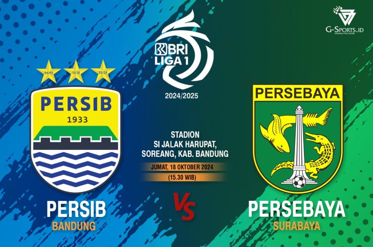 PERSIB Vs PERSEBAYA ; Laga pertama tanpa penonton. (Grfafis : Imenk/G-sports,id)