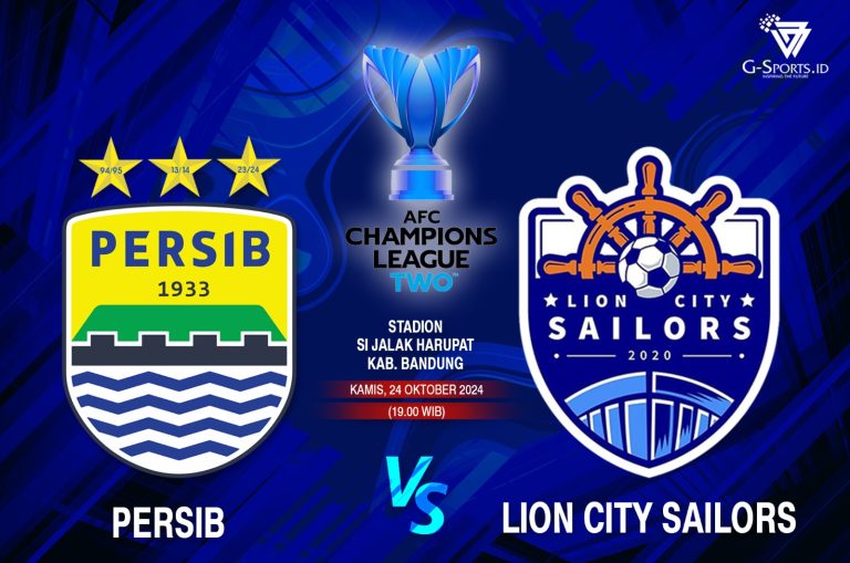 AFC Champions League 2 2024/2025, Persib vs Lion City. (Grafis: Imenk/G-sports.id)