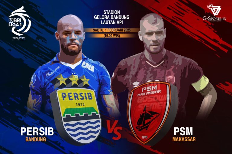 PERSIB Vs PSM : Tanpa pelatih kepala Persib diuji ketangguhannya. (Grafis: Imenk/G-SPORTS.ID)