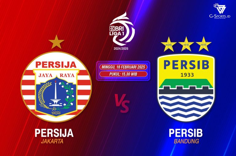 PARTAI seru, Persija Vs Persib, Minggu spre di Stadion Patriot Candrabagha, Minggu (16/2/2025) (Grafis: Imenk/G-SPORTS.ID)