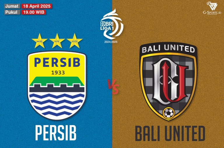 ILUSTRASI Persib Vs Balo United, Jumat (18/4/2025). (Grafis: Imenk Karmawan/G-SPORTS.ID