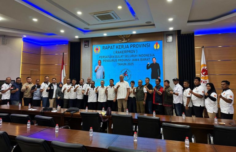 RAKERPROV PGSI Jawa Barat diikuti 22 Pengcab Kota/Kabupaten yang digelar di Aula Lantai III, KONI jawa Bafrat, Sabtu (24/5/2025). (Foto: Arief K/GS-SPORTS.ID)