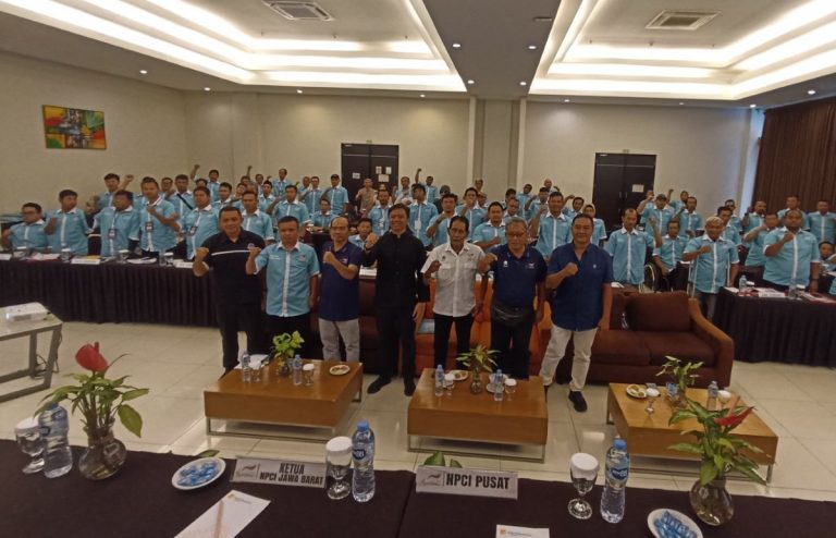 RAPAT Kroodinasi NPCI Jawa Barat bersama dihadiri 27 Pengcab NPCI Kota/Kabupaten, Kamis (22/5/2025). (Foto: Arief K/G-SPORTS.ID)