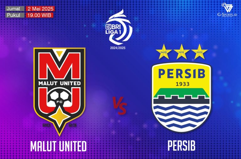 ILUSTRASI Malut United Vs Persib, Jumat (2/5/2025). (Grafis: Imenk/G-SPORTS.ID)
