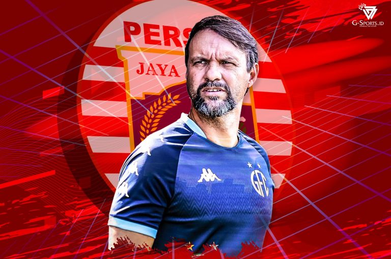 Pelatih baru Persija Jakarta, Mauricio Souza, akan segera tiba di Indonesia. (Foto: Twitter Guarani/Grafis: Menk Karmawan/G-Sports.id).