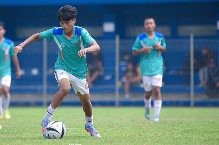 RAFI RAsyiq pemain asal Fatto FC Bandung dalam sebuah kompetisi yang digelar PSSI Kota Bandung. (Foto; Istimewa/G-SPORTS.ID)