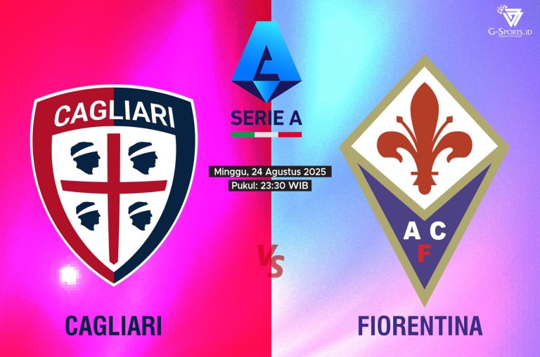 ILUSTRASI Cagliari Vs Fiornetina, Minggu (23/8/2025). (Grafis: Imenk/G-SPORTS.ID)