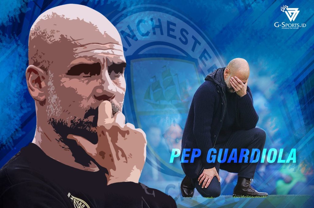 Pelatih Manchester City, Pep Guardiola. (Grafis: Menk Karmawan/G-Sports.id).
