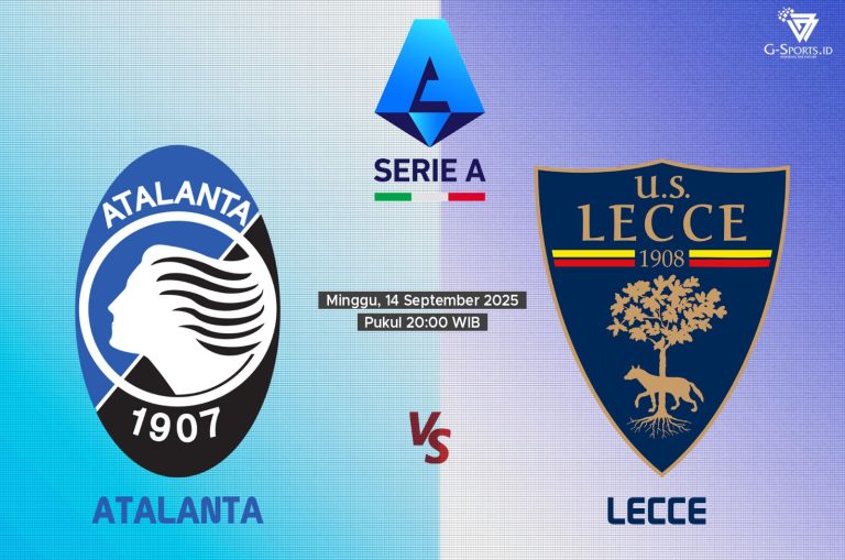 ILUSTRASI Liga Italia Atalanta Vs Lecce, Minggu (14/9/2025). (Grafis: Menk/G-SPORTS.ID)