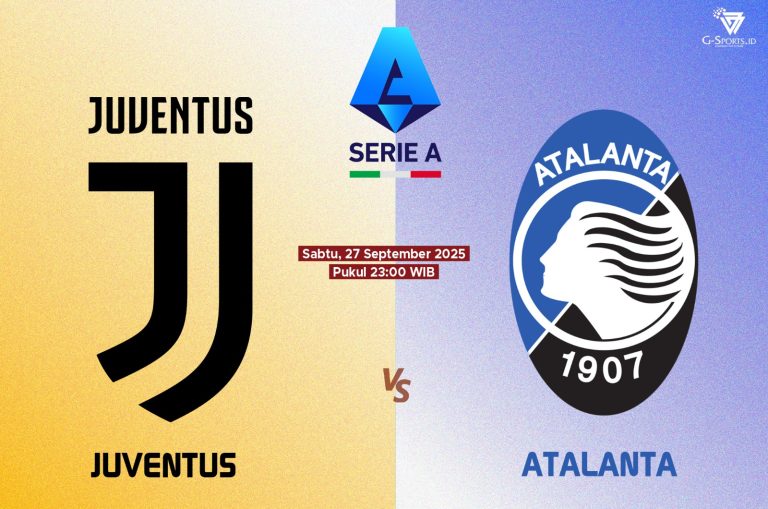 Sabtu malam ini Juventus membuka pekan ke-5 Liga Italia Seri 2025/2026, Sabtu (27/0/2025). (Grafis: Imenk/G-SPORTS.ID)