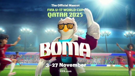 BOMA telah meluncur sebagai maskot Piala Dunia U-17 2025 di Qatar. (Foto: FIFA Communications Division)