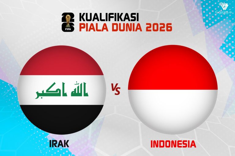 Hasil Irak vs Indonesia berakhir 1-0 untuk kemenangan Irak di laga putaran keempat kualifikasi Piala Dunia 2026, Minggu (12/10/2025) dini hari WIB. (Grafis: Menk Karmawan/G-Sports.id).