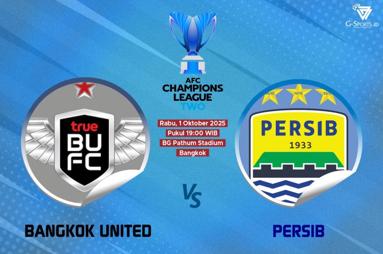 ILUSTRASI Bangkok United vs Persib. (Grafis; Imenk/G-SPORTS.ID)