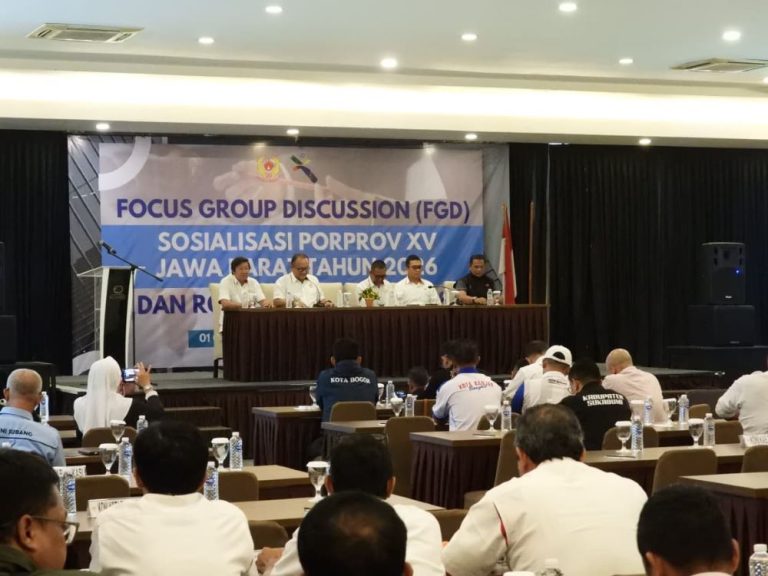 FGD Sosialisasi Poprov XV/2025 Jawa Barat dihadiri para Ketua, Sekum dan Binpres KONIDA se- Jawa Barat, Rabu (1/10/2025) (Foto: KONI Jabar)
