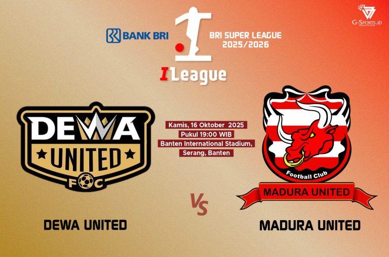 ILUSTRASI Dewa United Vs Madura United. (Grafis: Imenk/G-SPORTS.ID)