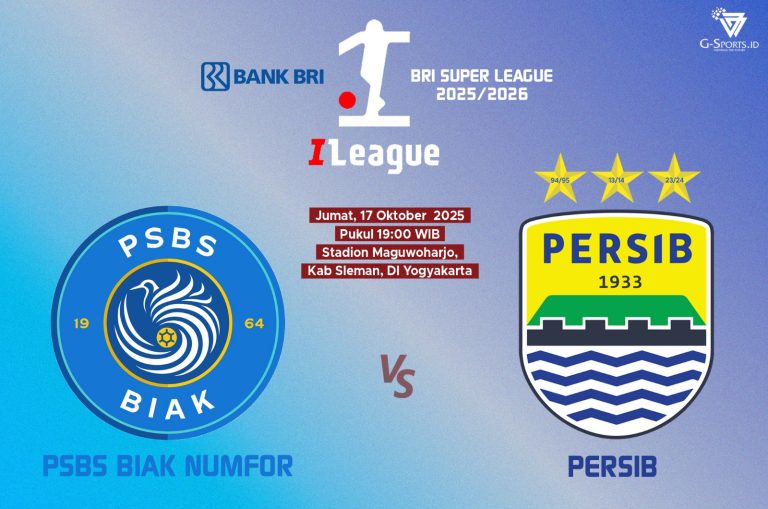 ILUTTRASI PSBS Biak melawan Persib Badng, di Stadion Mauwoharjo, Sleman (Grafis: Imenk/G-SPORTS.ID)