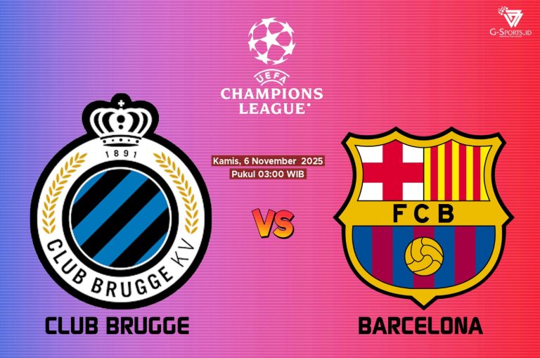 Club Brugge vs Barcelona di Liga Champions 2025/2026 akan bergulir pada Kamis (6/11/2025) pukul 03.00 WIB.
