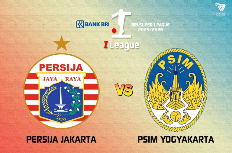 Persija vs PSIM di Super League 2025/2026 pada Jumat (28/11/2025) pukul 19.00 WIB. (Grafis: Menk Karmawan/G-Sports.id)