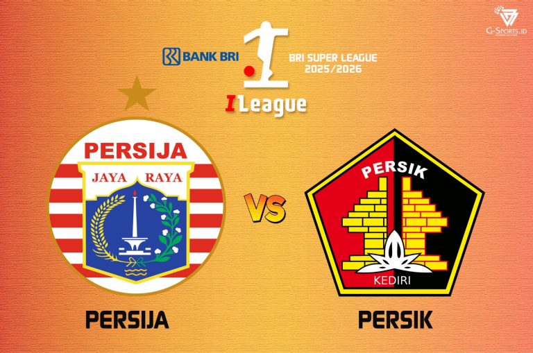 Laga Persija vs Persik di Super League 2025/2026 bergulir pada Kamis (20/11/2025) pukul 19.00 WIB. (Grafis: Menk Karmawan/G-Sports.id)
