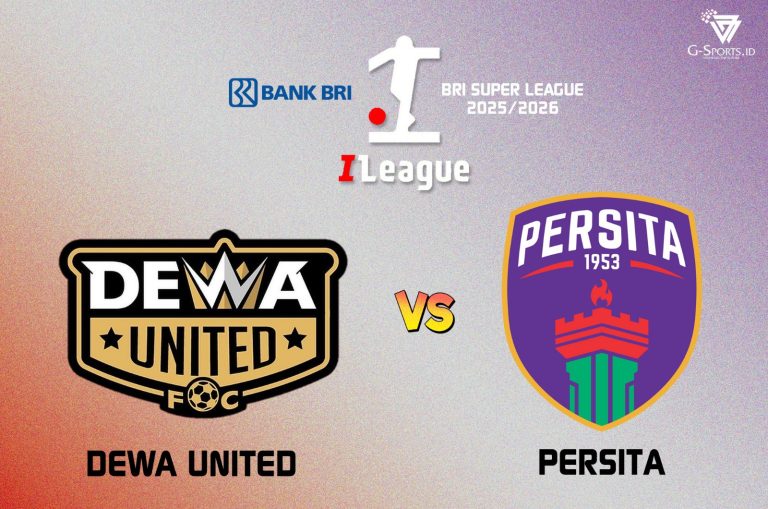 ILUSTRASI Dewa United Vs Persita (Grafis: Imenk/G-SPORTS.ID)