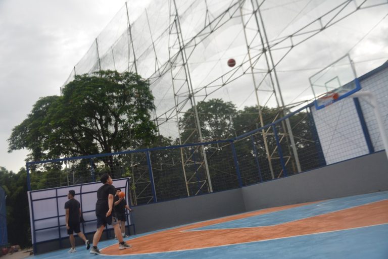 Bermain basket three on three di Persada Sports Facilities. (Foto: G-Sports.id)