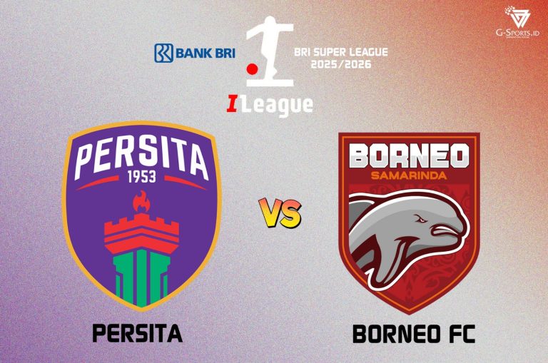 ILUSTRASI Persita Vs Borneo FC. (Grafis: Imenk/G-SPORTS.ID)