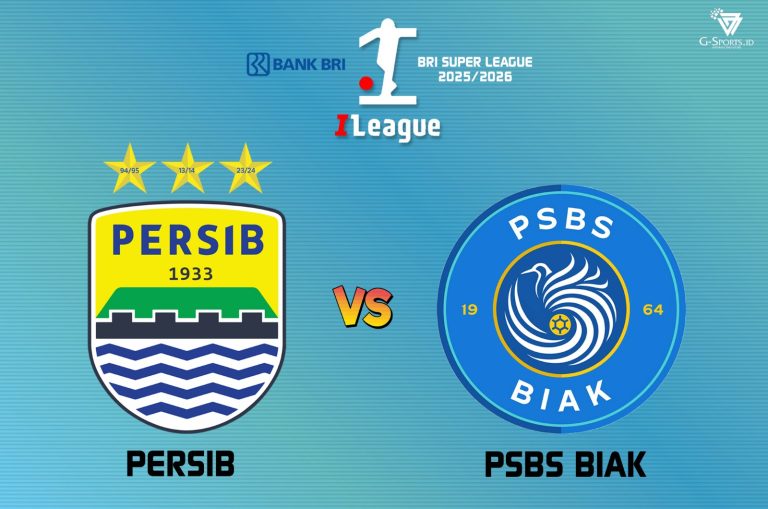 ILUSTRASI Persib Vs PSBS Biak yang akan bertemu pada , Minggu (25/1/2026). (Grafis : Imenk/G-SPORTS,ID)