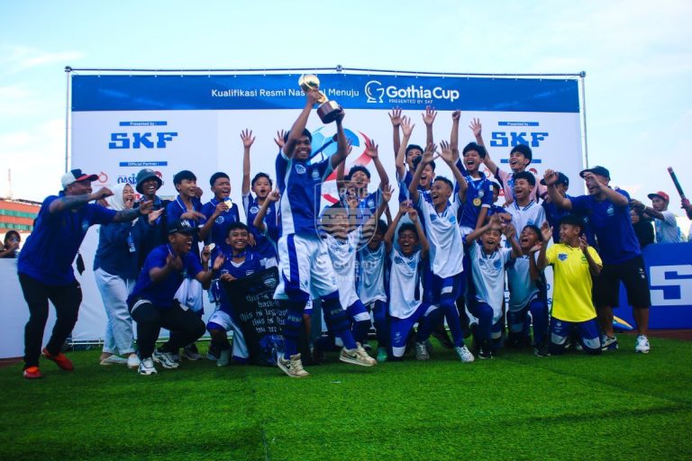 PARA pemain APC bergembira setelah tampil sebagai juara SKF 2026 dan kembali menuju Gothia tahun ini. (Foto: APC/G-SPORTS.ID)